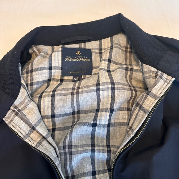 Brooks Brothers Navy Bomber Jacket - Picture 3 of 6